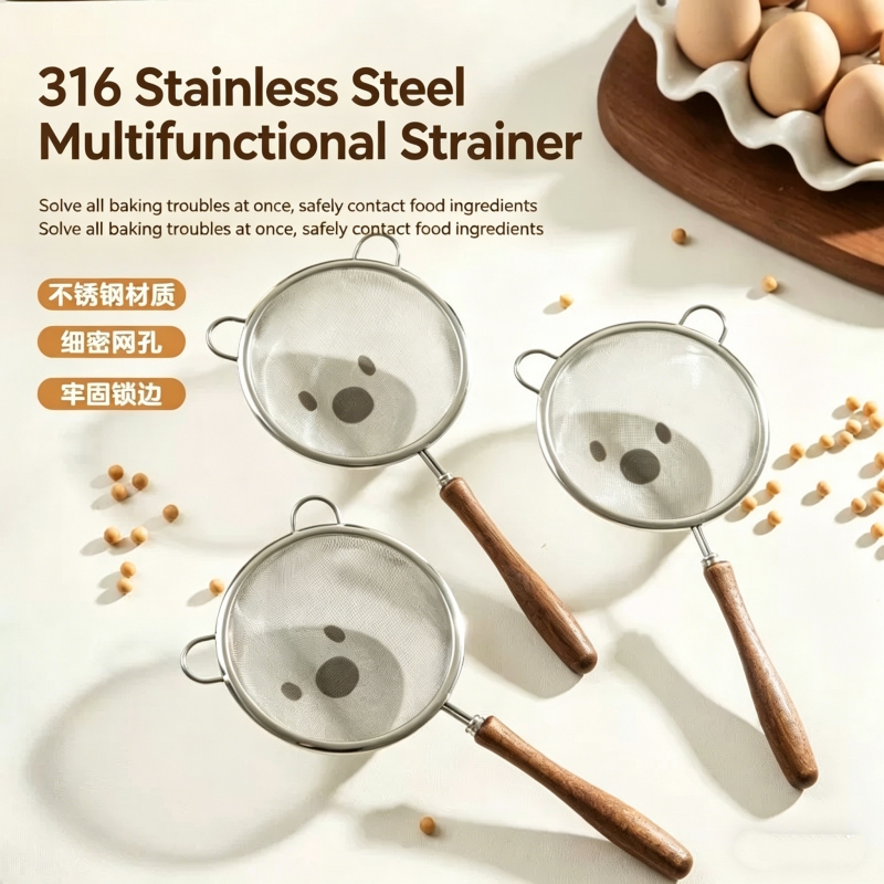 Baby Food Filter - 미세 필터 스트레이너, 새로운 304 나무