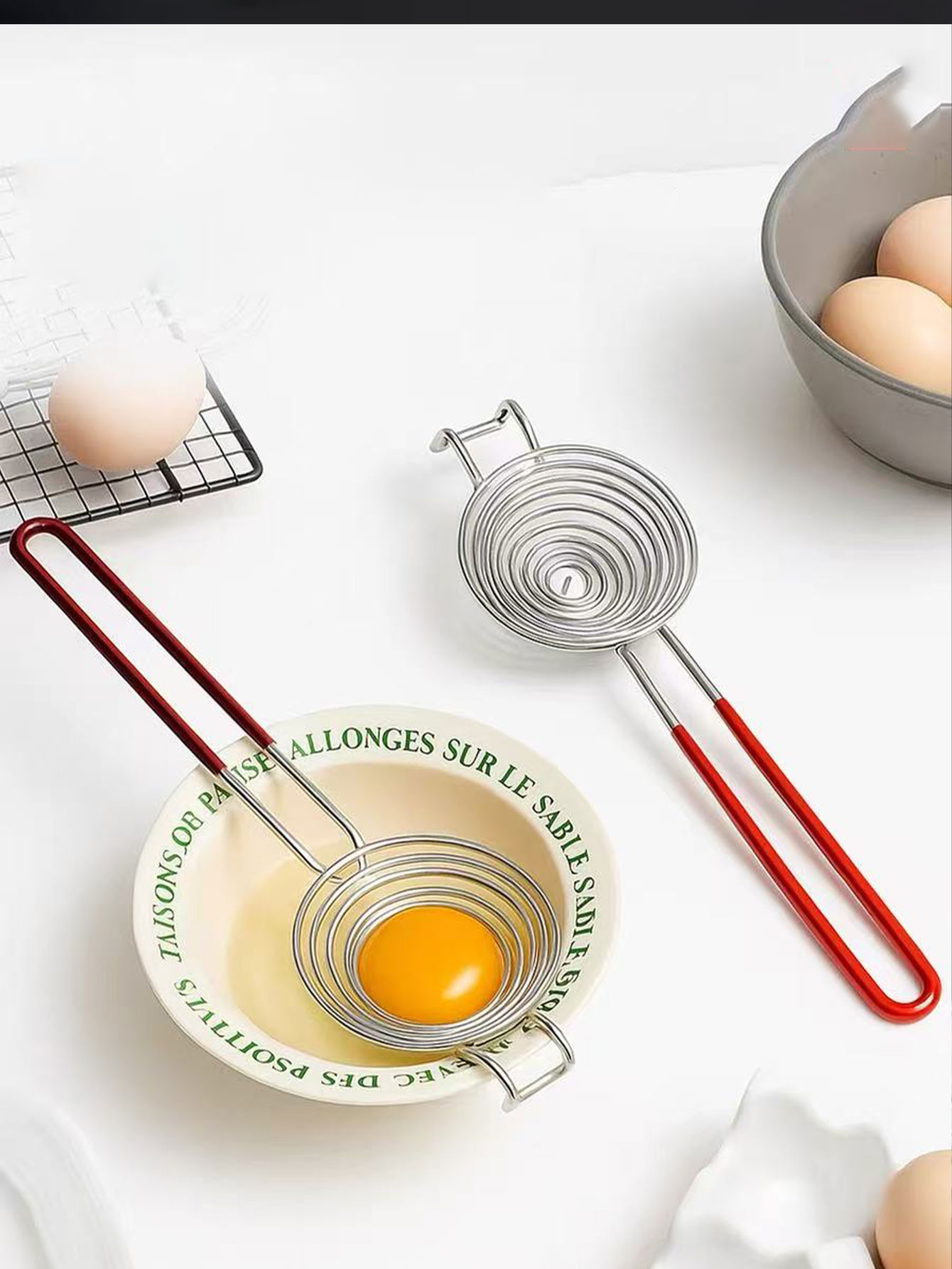 Baby Food Filter - 계란 흰자 및 노른자 분리기, 계란
