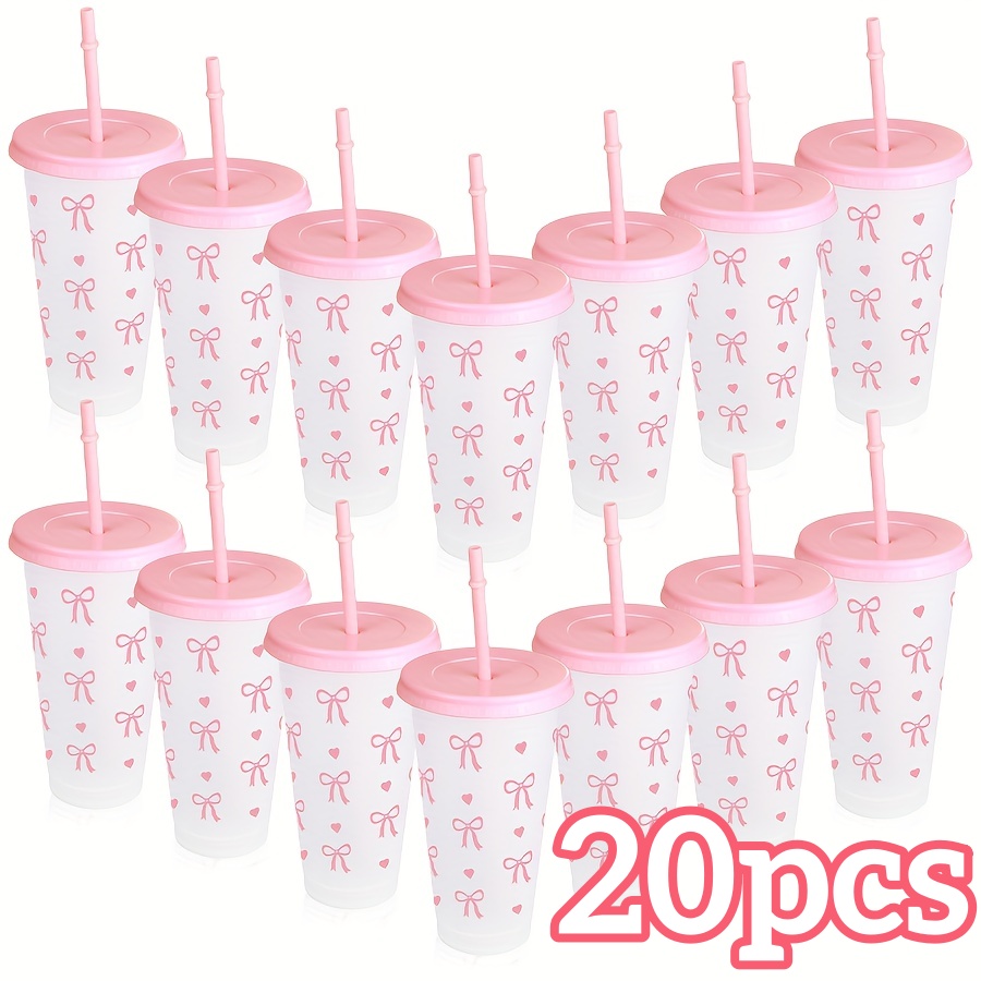 Training Cup Straw - 2/20개입 24온스 재사용 가능한 파티 컵
