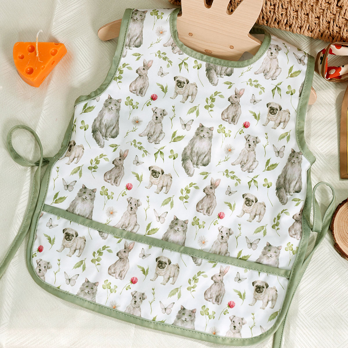 Baby Food Apron - HappyFlute 엉망 방지 아기 턱받이 방수