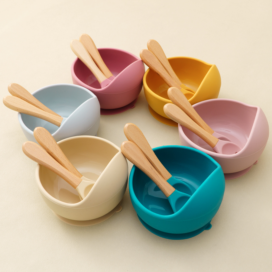 Baby Food Menu - Mamaplan 3PCS 아기 실리콘 먹이 세트
