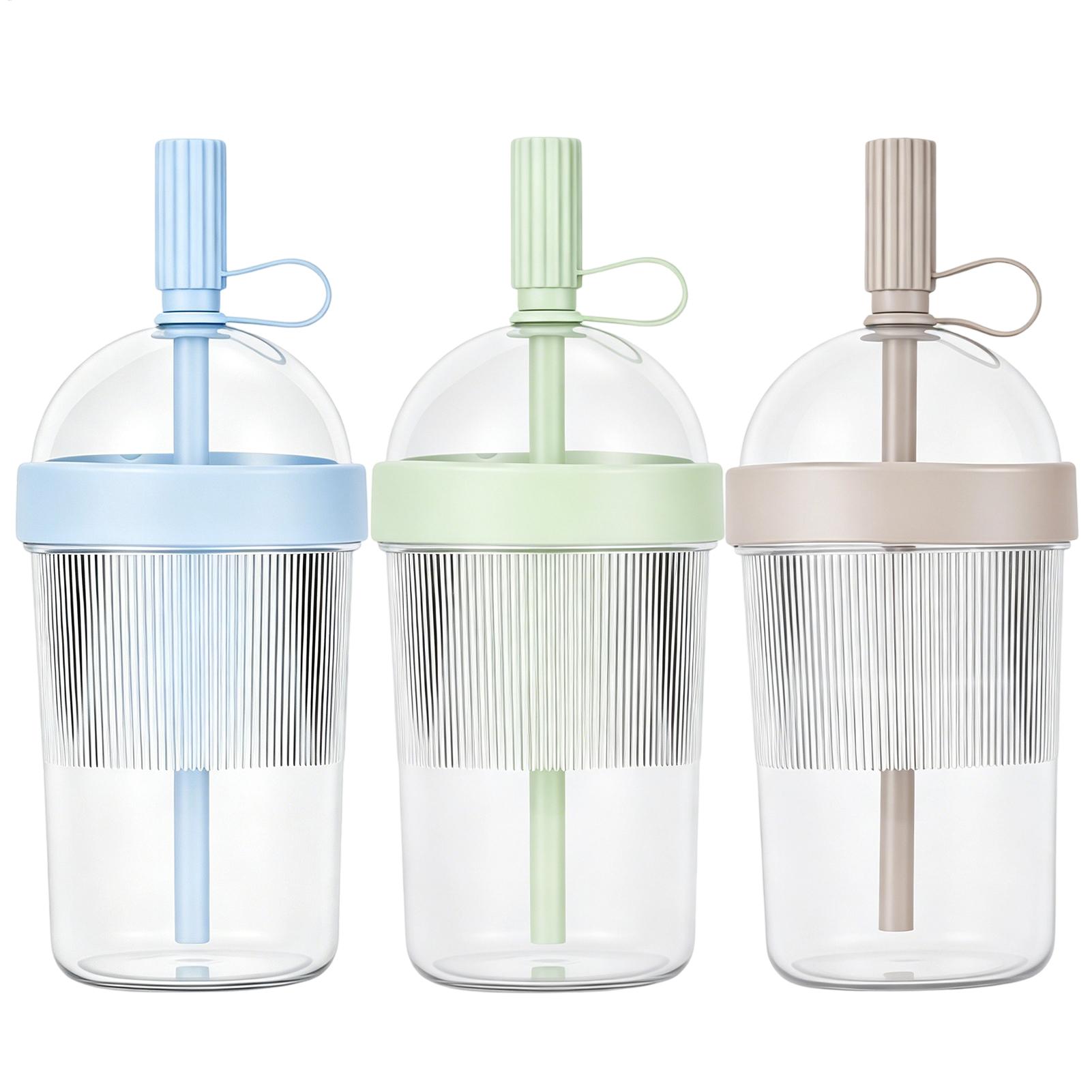 Training Cup Straw - 뚜껑이 있는 재사용 가능한 커피컵 17온스