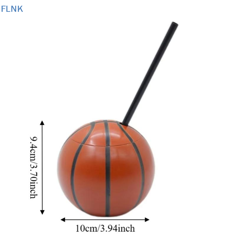 Training Cup Straw - 【FC】1개입 현실적인 플라스틱 농구 테마 물컵(빨대와
