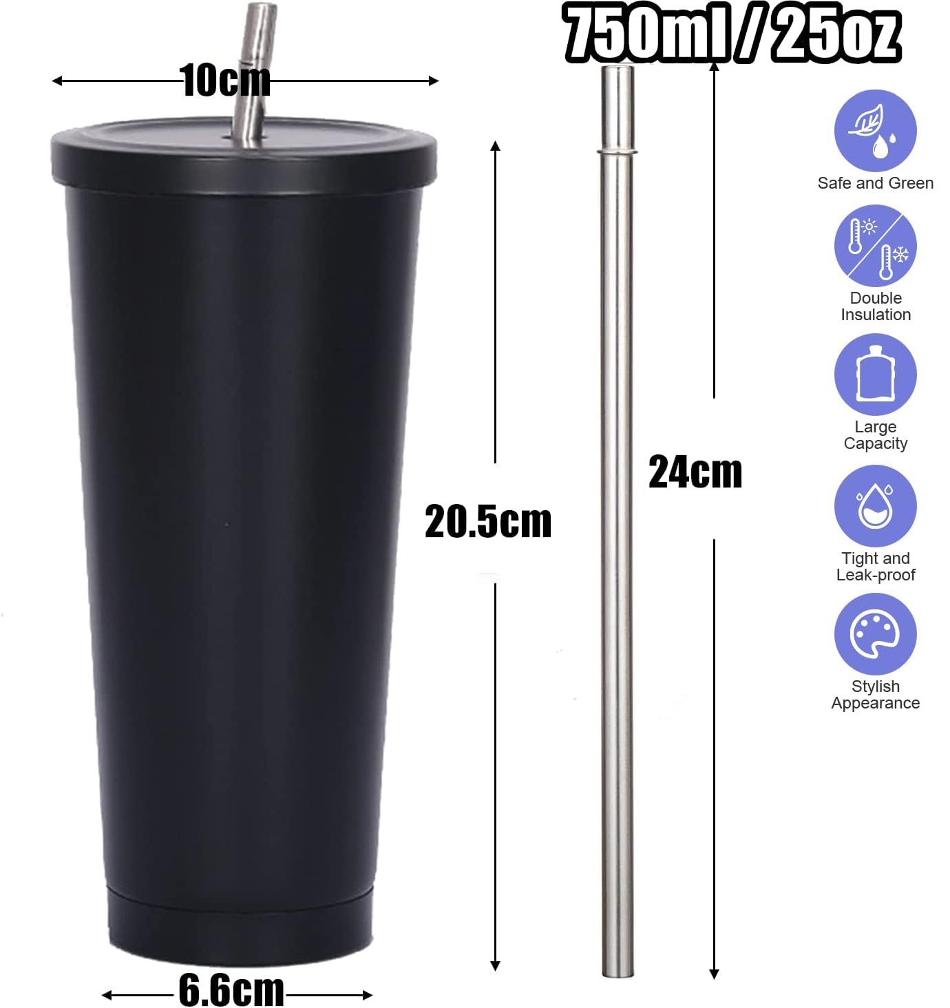750ml 이중벽 보온 텀블러, 빨대 포함, 재사용 가 - Training Cup Straw 리뷰 및 가격