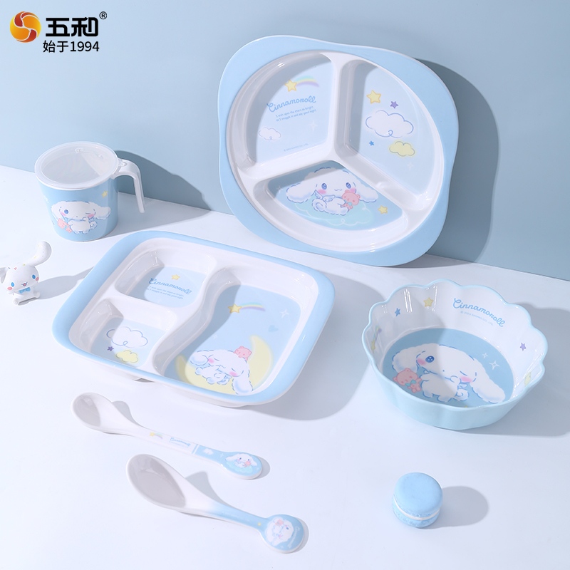 산리오 식기류 화상 방지 그릇 받침 컵 숟가락 귀여운  - Baby Food Menu 리뷰 및 가격