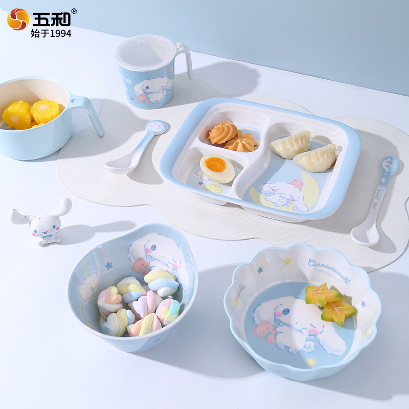 산리오 식기류 화상 방지 그릇 받침 컵 숟가락 귀여운  - Baby Food Menu 리뷰 및 가격