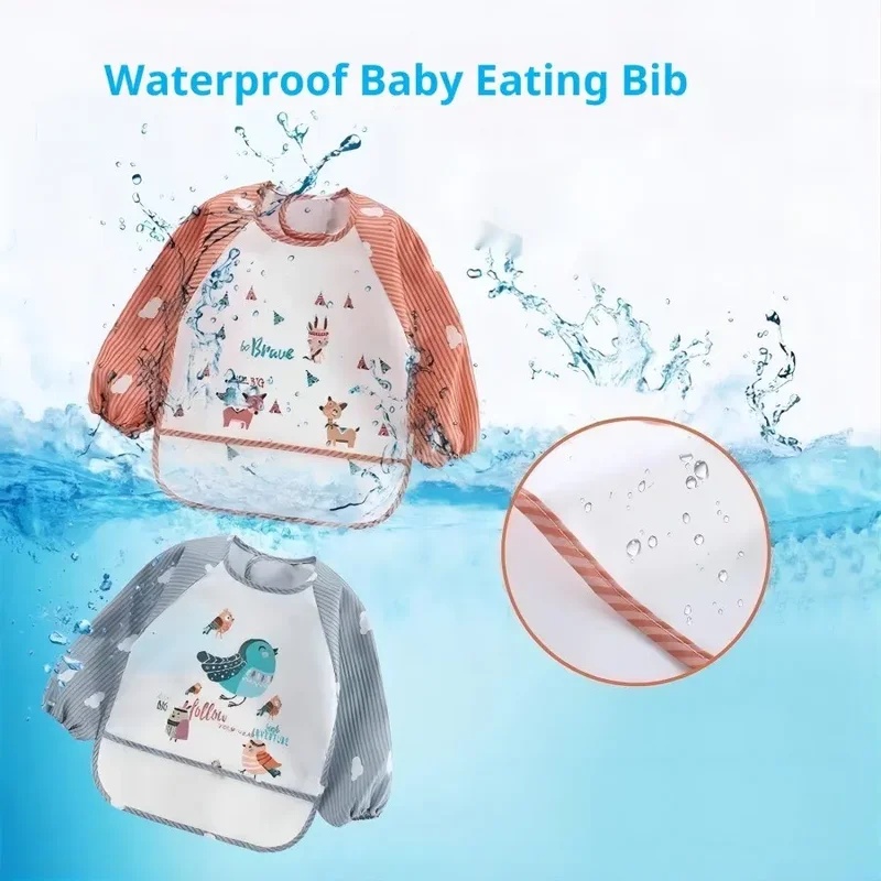 1-5개입 1-3세 아기용 긴팔 스카프 방수 유아용 아 - Baby Food Apron 리뷰 및 가격