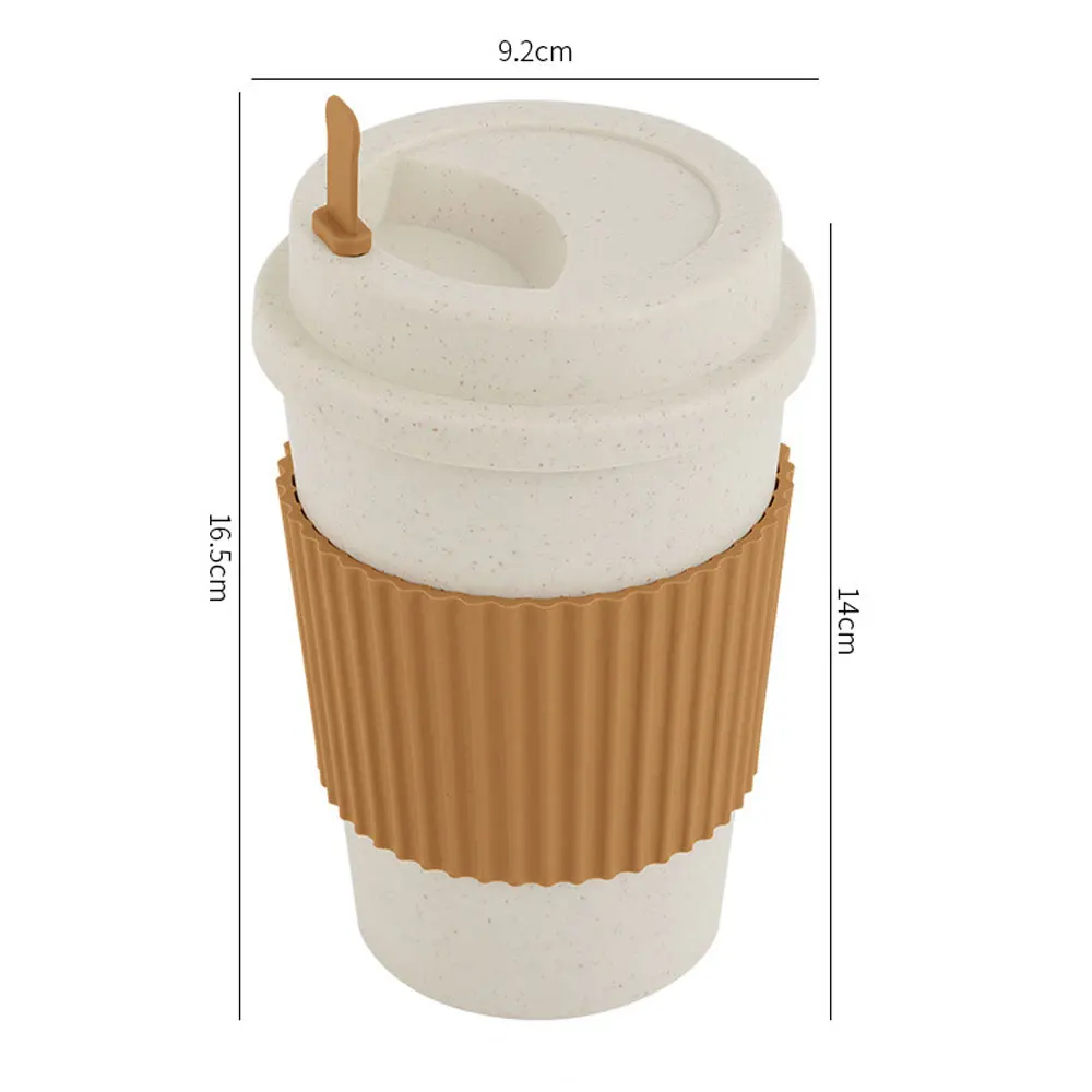 뚜껑이있는 450ML 커피 컵 밀짚 재사용 가능한 휴대 - Training Cup Straw 리뷰 및 가격