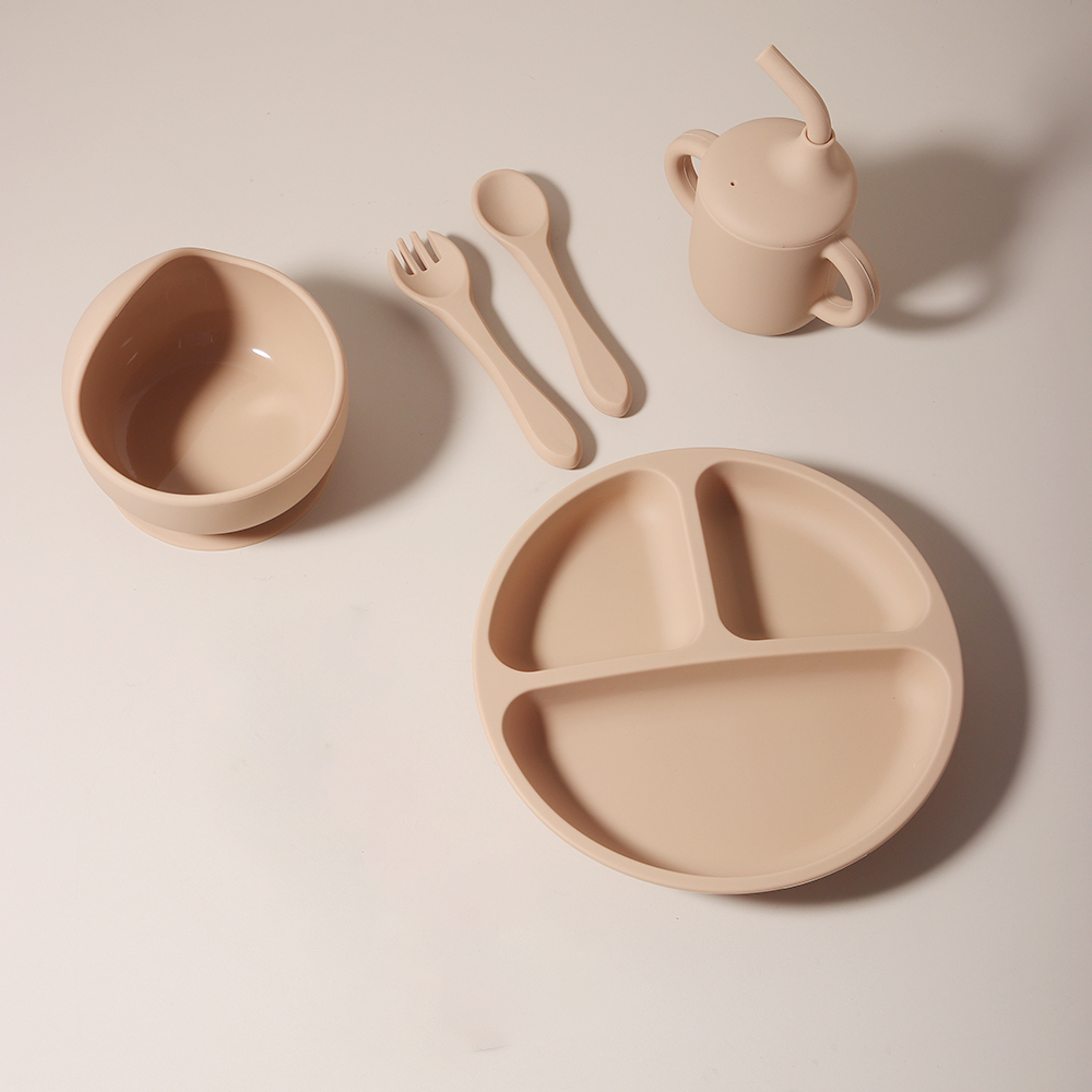 5종 실리콘 아기 식기 세트 BPA 프리 흡착식 그릇  - Baby Food Menu 리뷰 및 가격