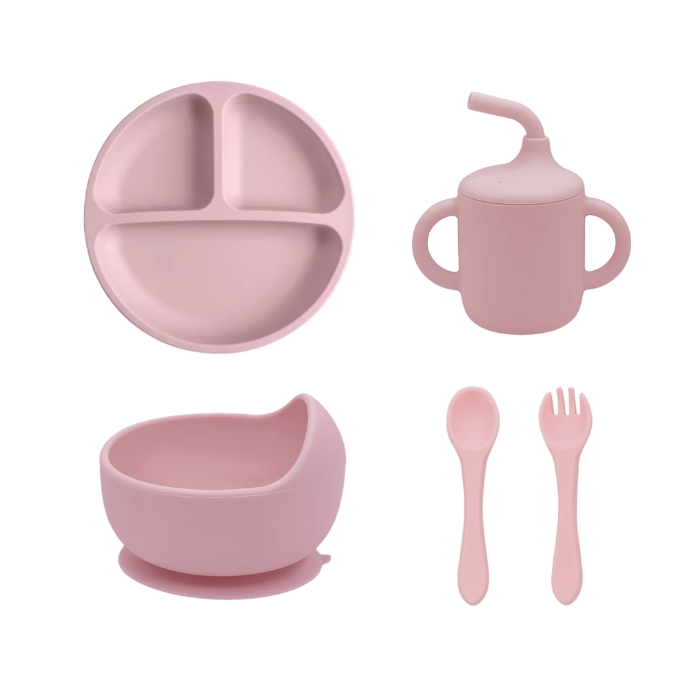 5종 실리콘 아기 식기 세트 BPA 프리 흡착식 그릇  - Baby Food Menu 리뷰 및 가격
